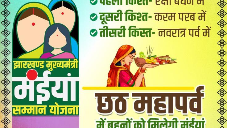 छठ में जारी होगी मुख्यमंत्री मंईयां सम्मान योजना की चौथी किस्त